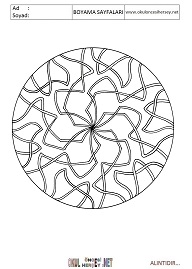 Mandala boyama sayfaları